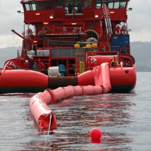 Inflatable floating containment booms in Abu Dhabi UAE