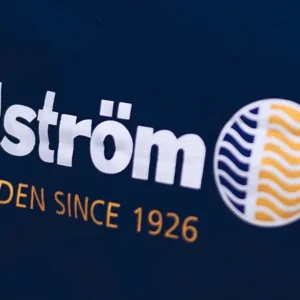 Sundström logo, blue and orange, safety equipment, respiratory protection